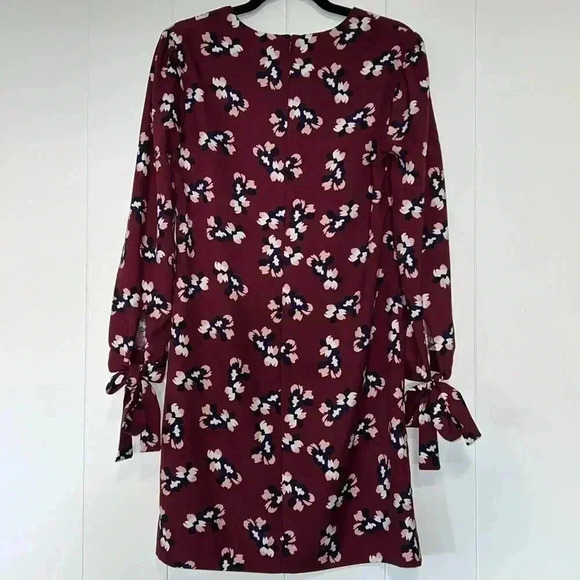 Banana Republic Long Sleeve Floral Print Dress H2 - Picture 2 of 5